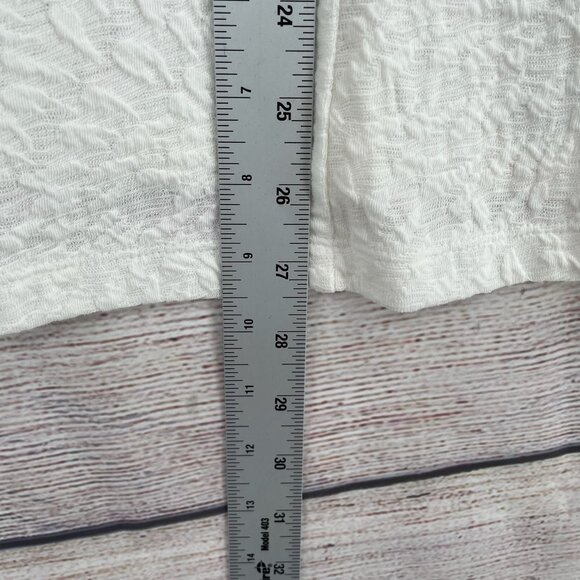 Anthropologie Postage Stamp Textured Tank Top Women's Size‎ XL Cream/Ivory NEW - Picture 7 of 7